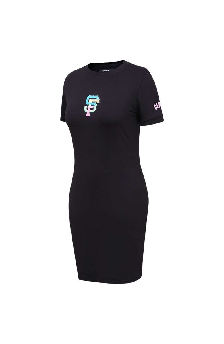 PRO STANDARD Women's Pro Standard Black San Francisco Giants Washed Neon Bodycon Dress, Alternate, color,