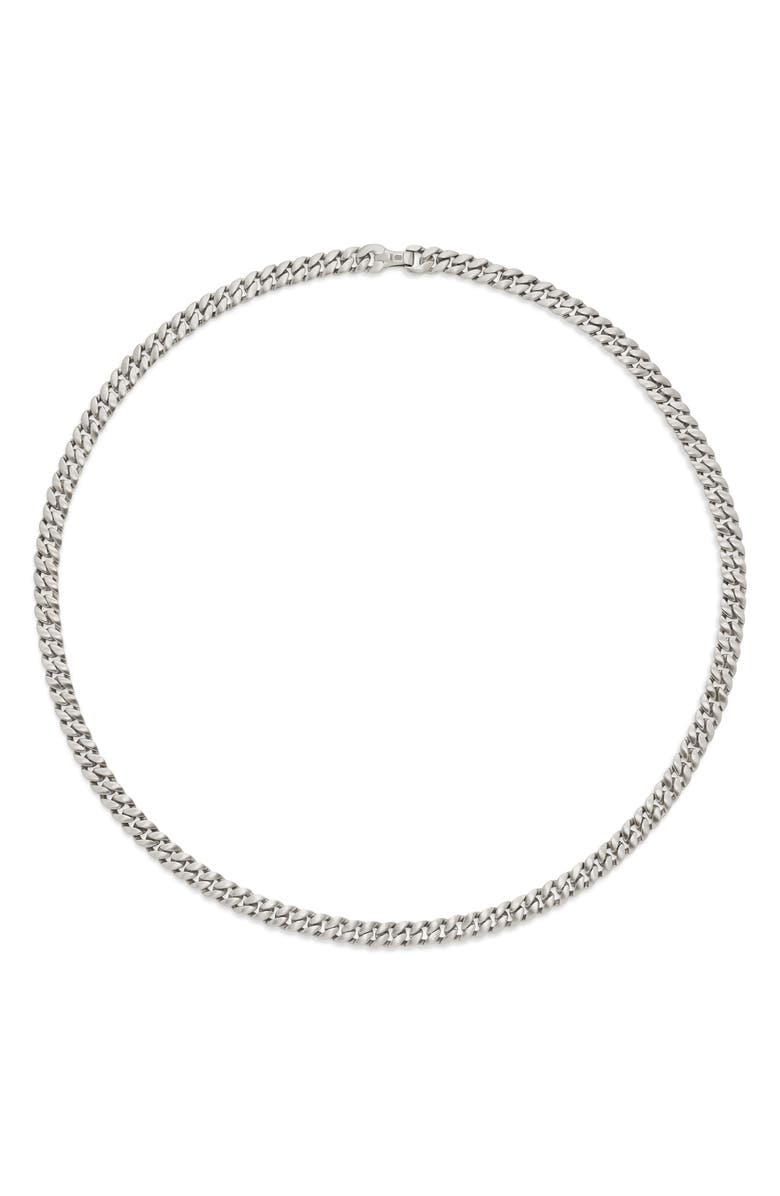 David Yurman Men's Curb Chain Necklace in Sterling Silver, 6mm, Alternate, color, 