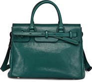OLD TREND Wishbone Genuine Leather Structured Heritage Satchel