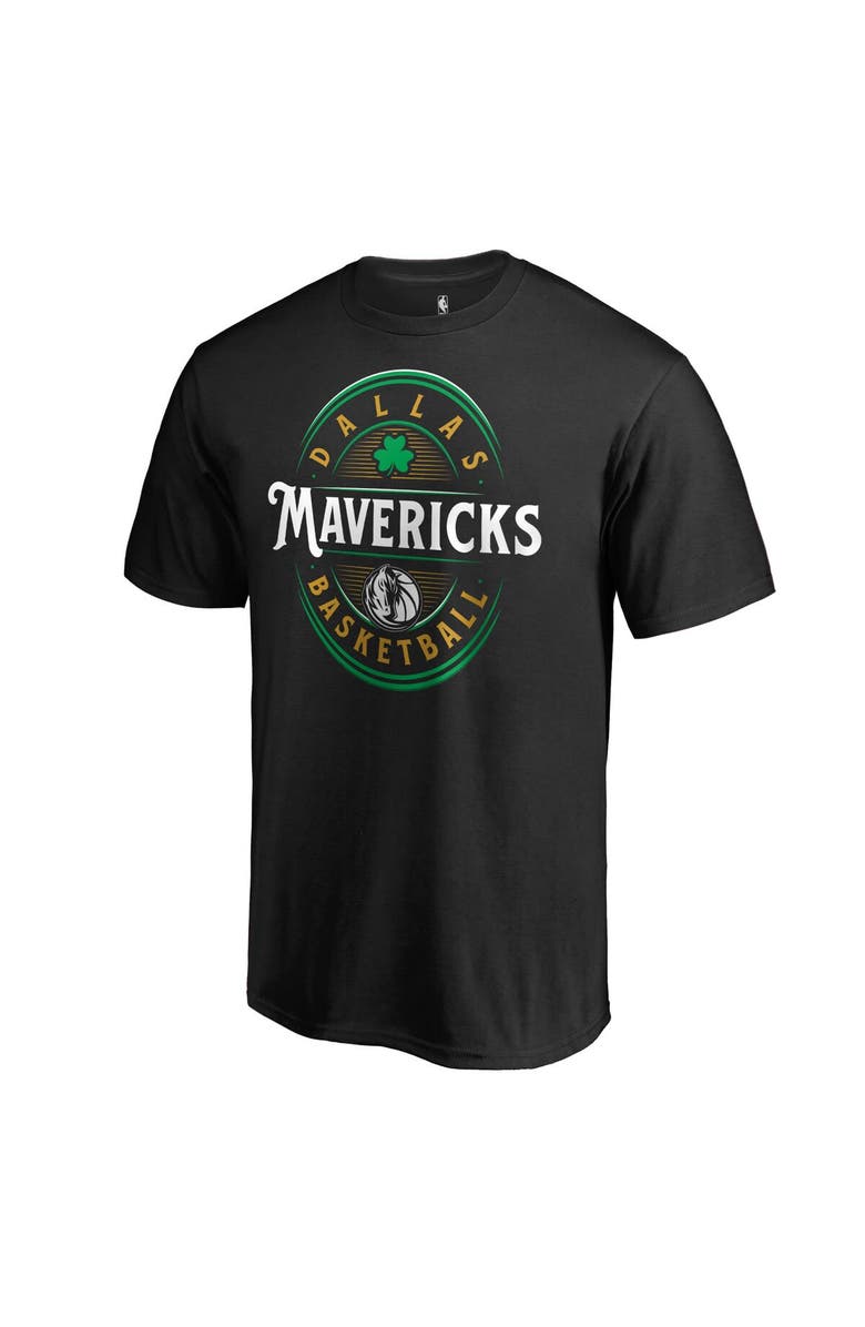 FANATICS Men's Fanatics Branded Black Dallas Mavericks Forever Lucky T-Shirt, Main, color, 