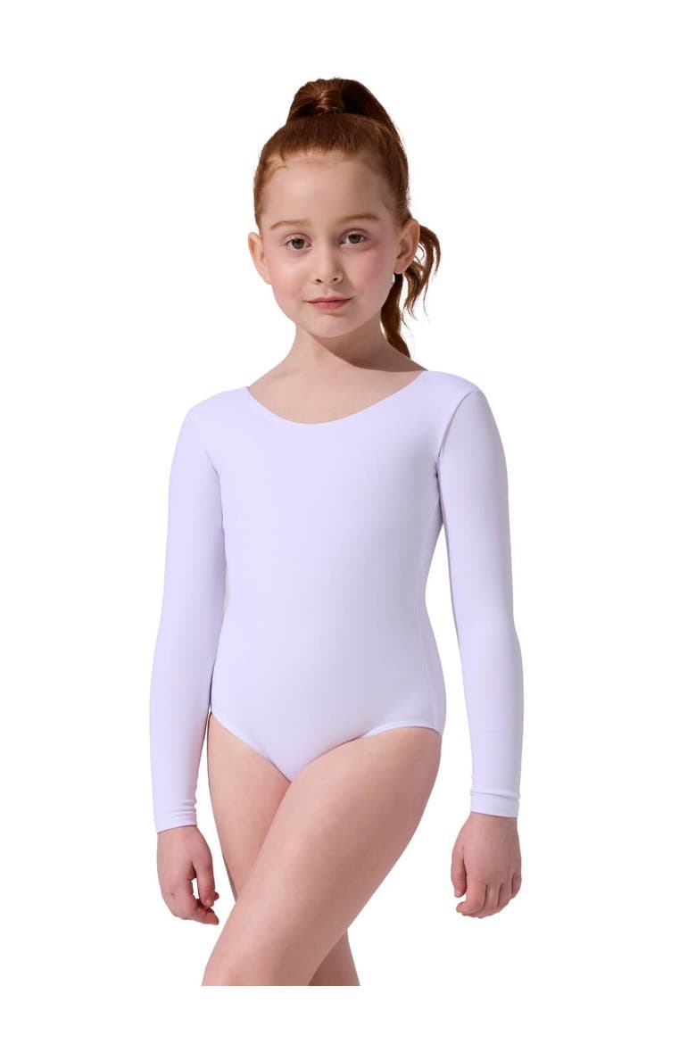 Long Sleeve Leotard, Alternate, color, white