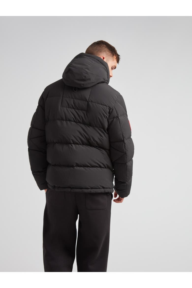 EZ Frontier Prime Hooded Puffer Coat, Alternate, color, BLACK/STONE