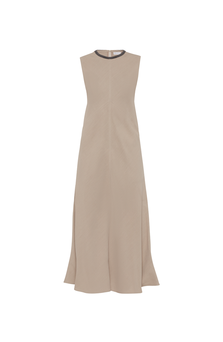 Brunello Cucinelli Twill dress with monili, Main, color,