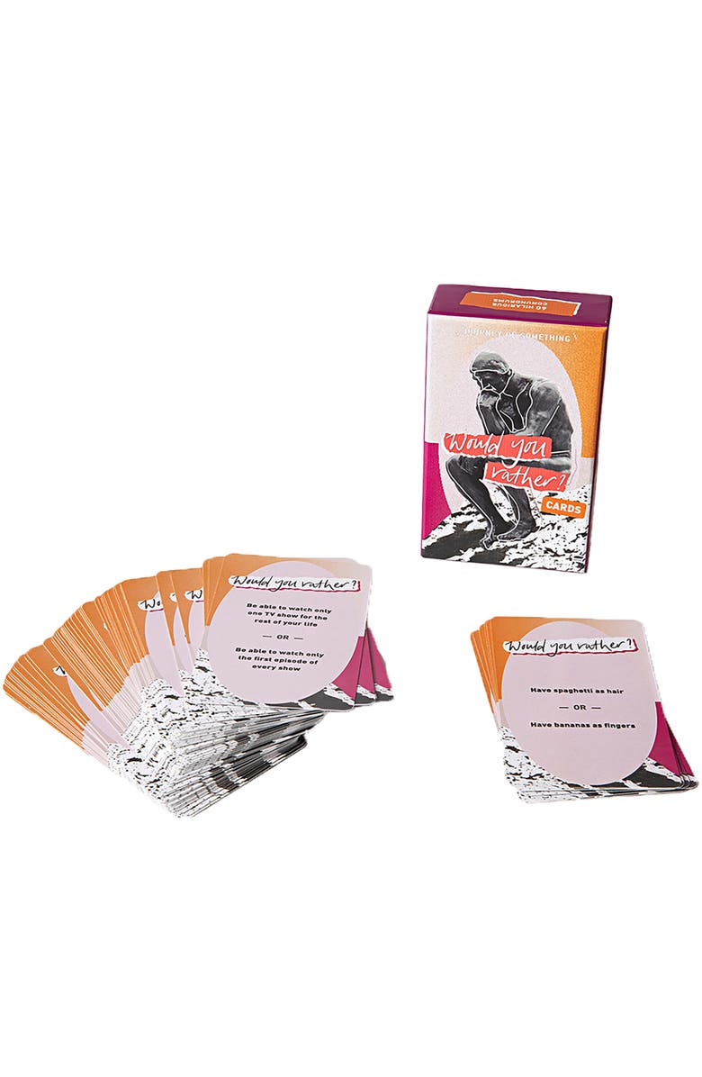 Journey of Something Would You Rather Cards, Party Game, 60 Funny Conundrums, Alternate, color, Multicolored