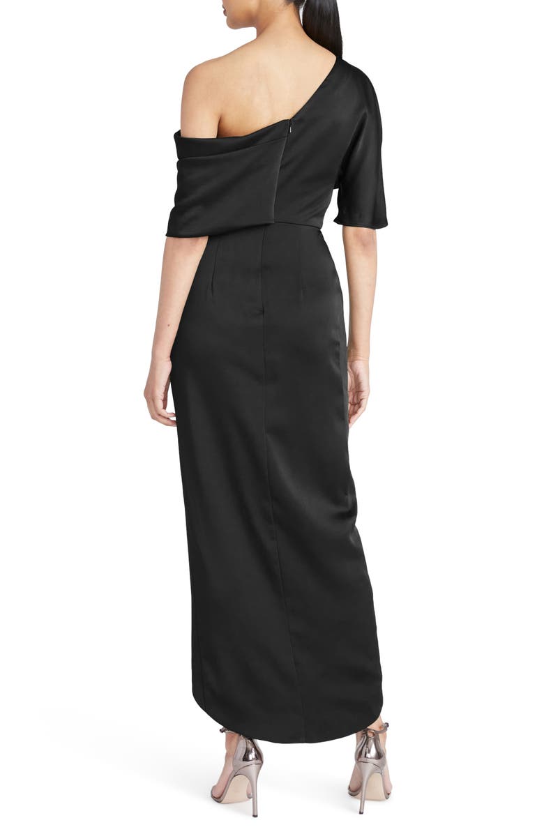 Theia Rayna Drape One-Shoulder Gown, Alternate, color, 