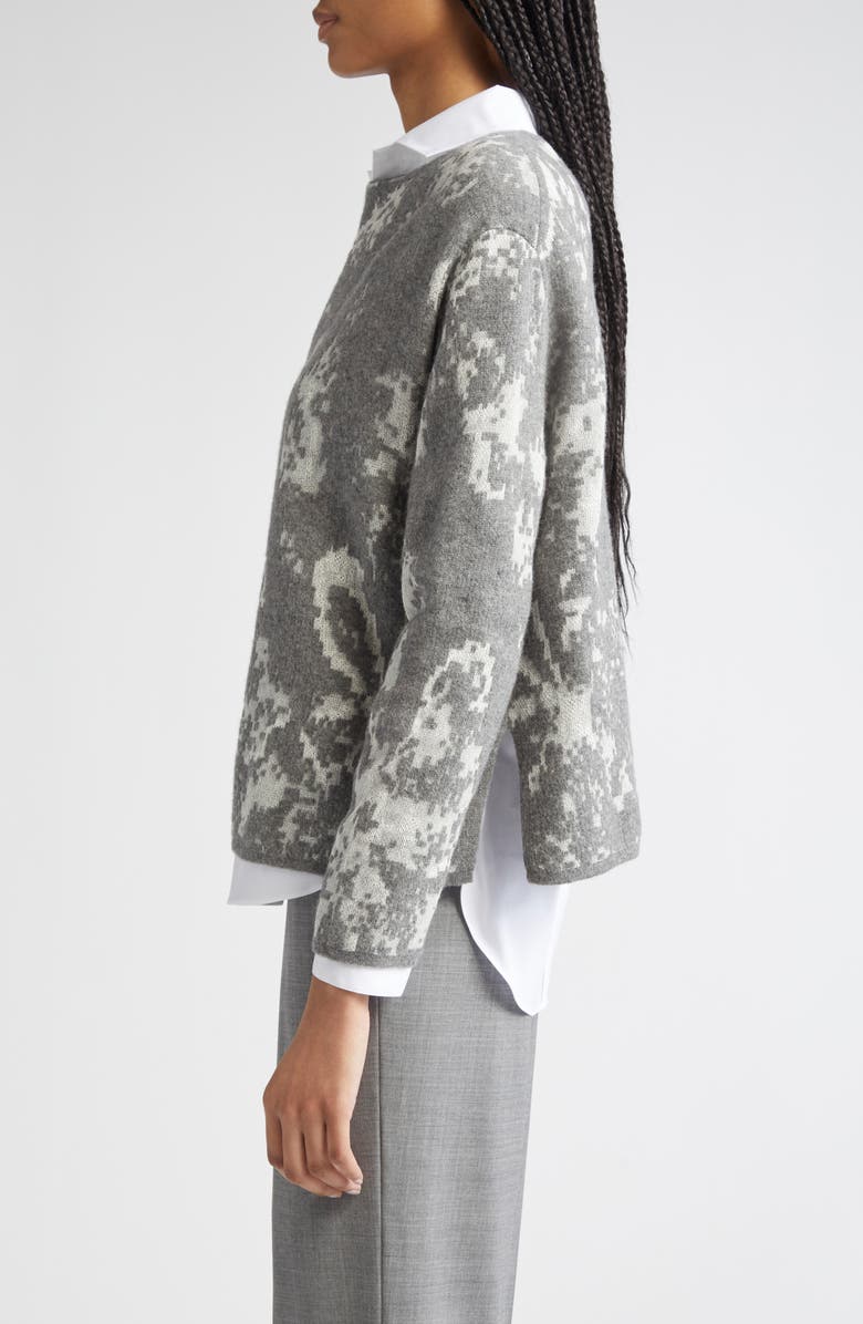 Lafayette 148 New York Bateau Neck Jacquard Sweater, Alternate, color,