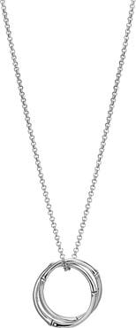 John Hardy Bamboo Circle Pendant Necklace