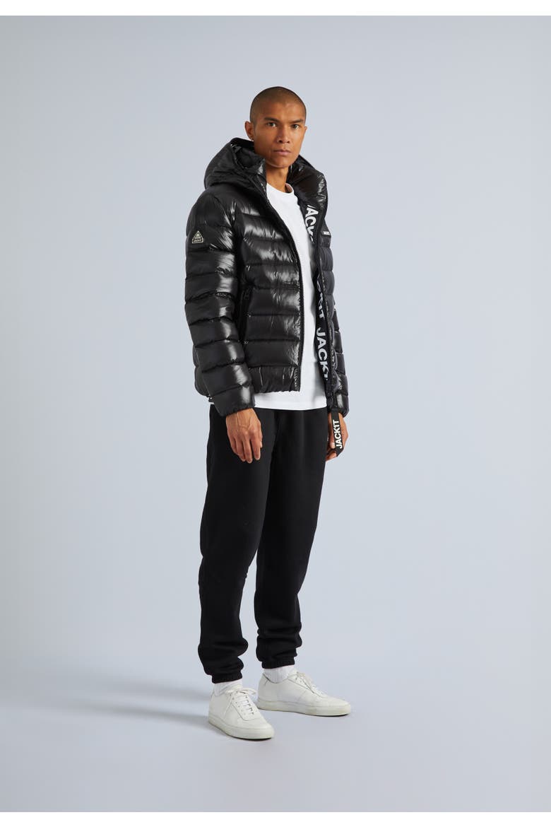 Hooded Insulated Jacket, Alternate, color, Black