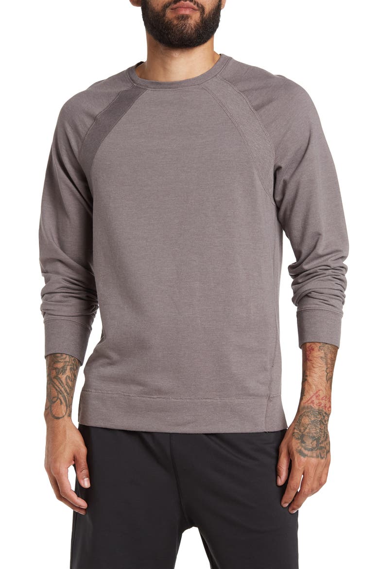 Ascend Fleece Pullover Sweatshirt, Main, color, GREY KITTEN
