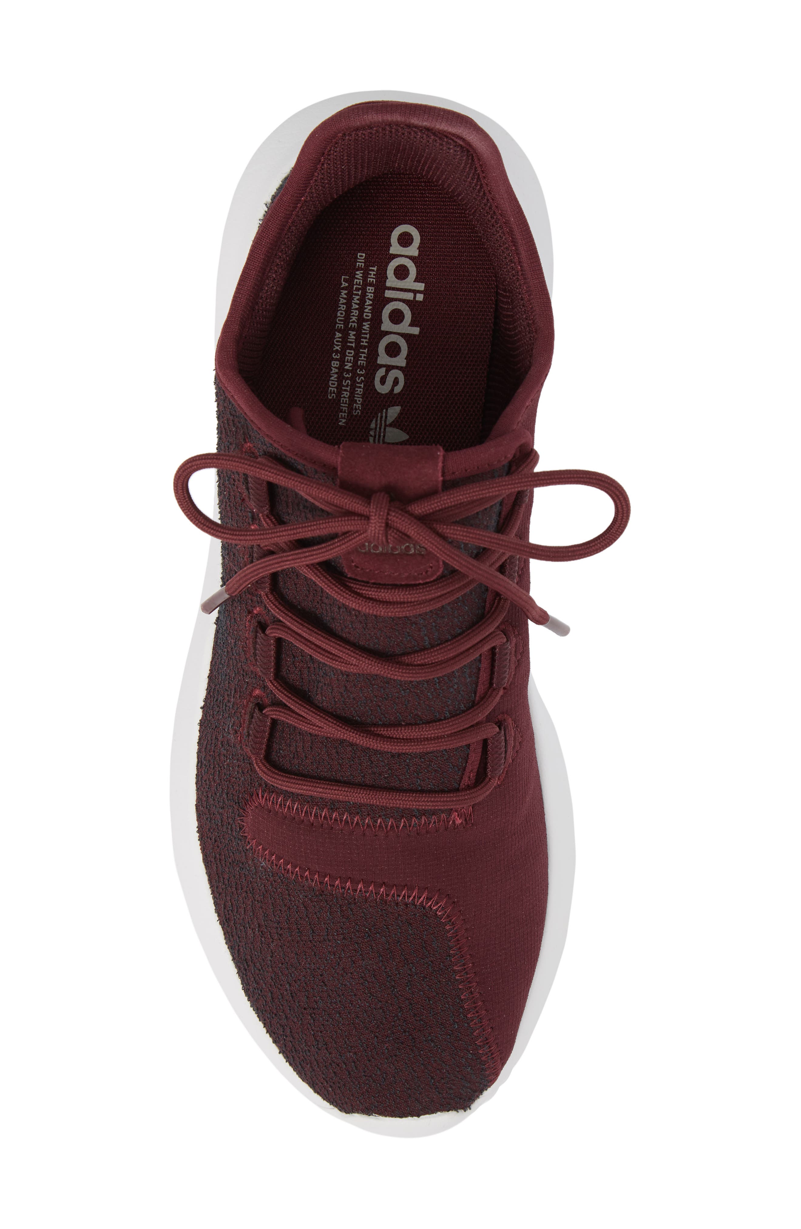 Tubular Shadow Sneaker, Alternate, color, MAROON / VAPOUR GREY/ WHITE