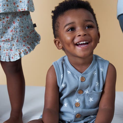 Shop Modern Moments™ By Gerber Sleeveless Short Romper In Medium Teal Starfish