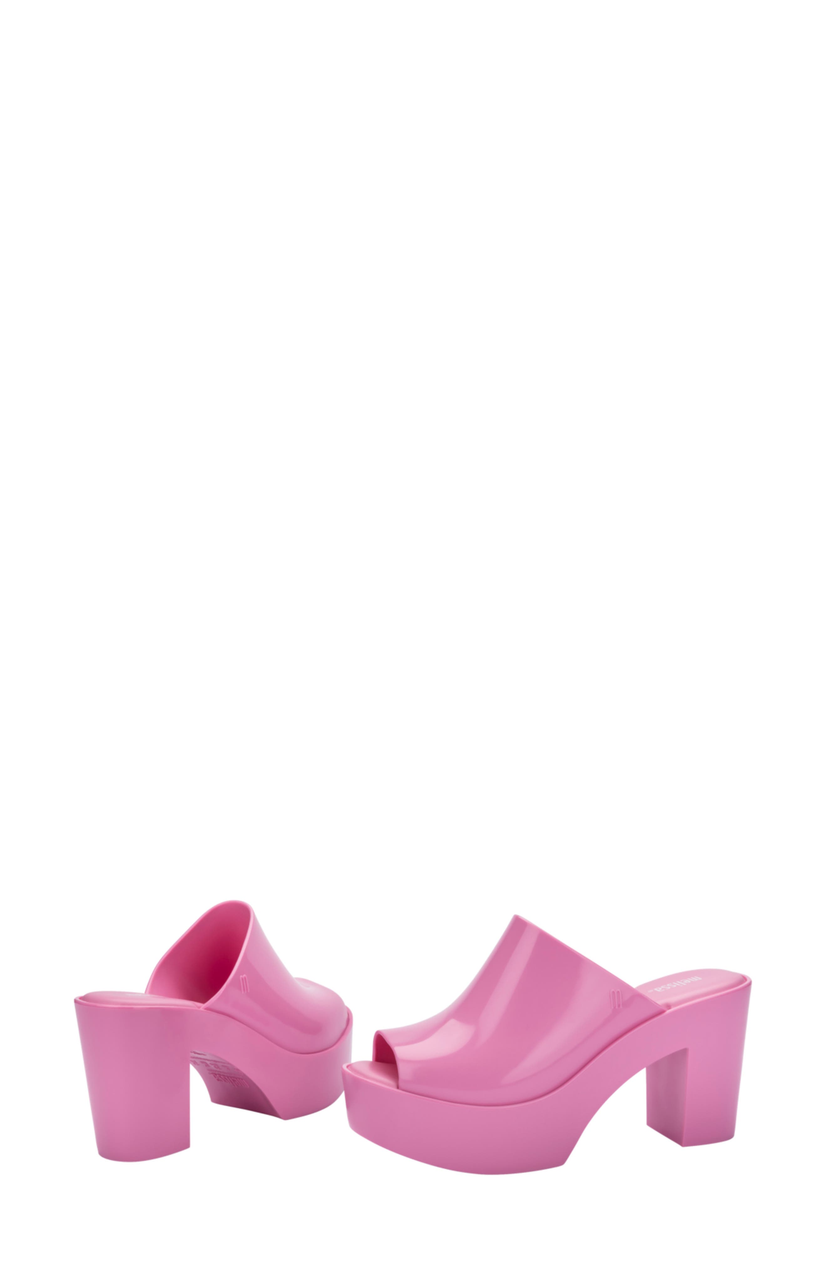 Melissa Open Toe Platform Mule, Alternate, color, Pink