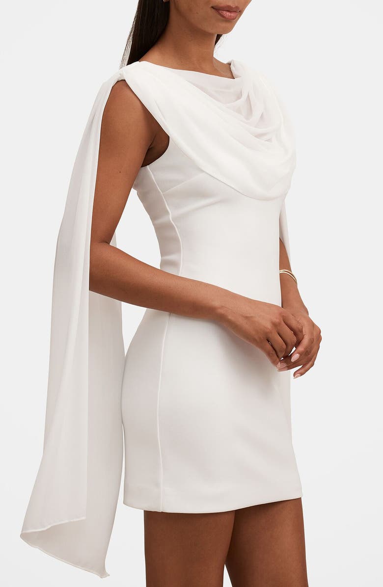 Ever New Bowie Drape Detail Minidress, Alternate, color, Porcelain