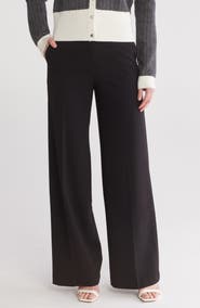 Calvin Klein Scuba Crepe Wide Leg Pants