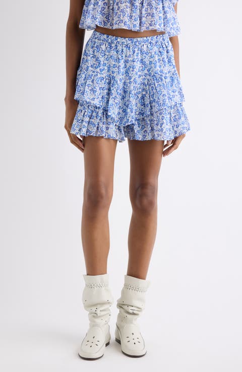 Jocadia Ruffle Cotton Miniskort