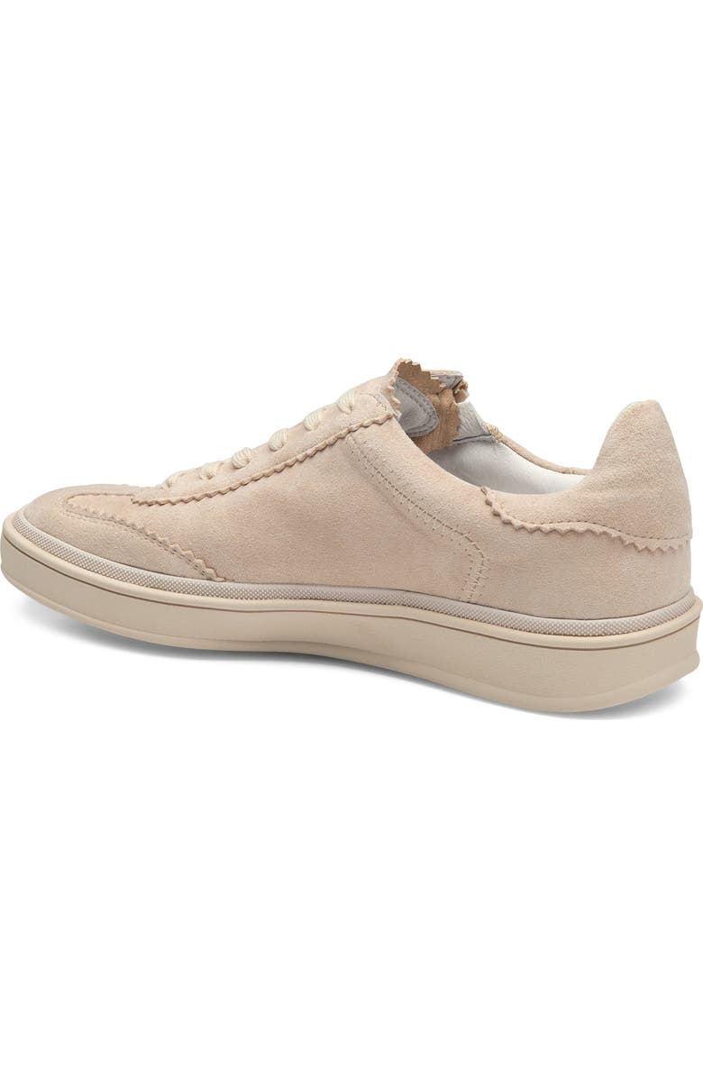 Johnston & Murphy Ashley Side Zip Sneaker, Alternate, color, Sand Kid Suede