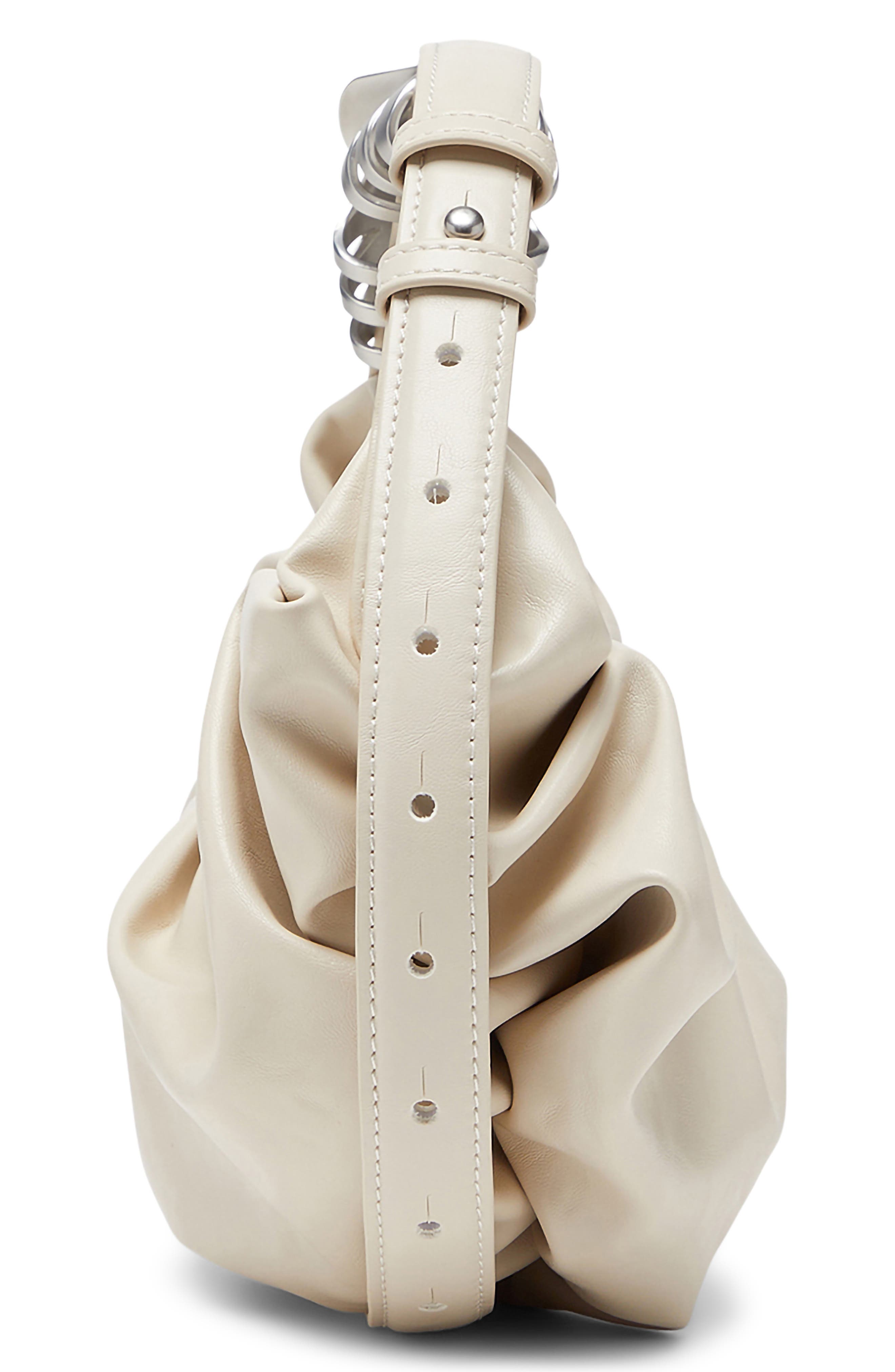 Grab-D Faux Leather Hobo, Alternate, color, MEDIUM/ WHITE