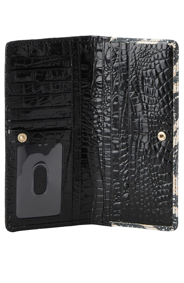 Brahmin Ady Croc Embossed Leather Wallet, Alternate, color, Everlasting Encore