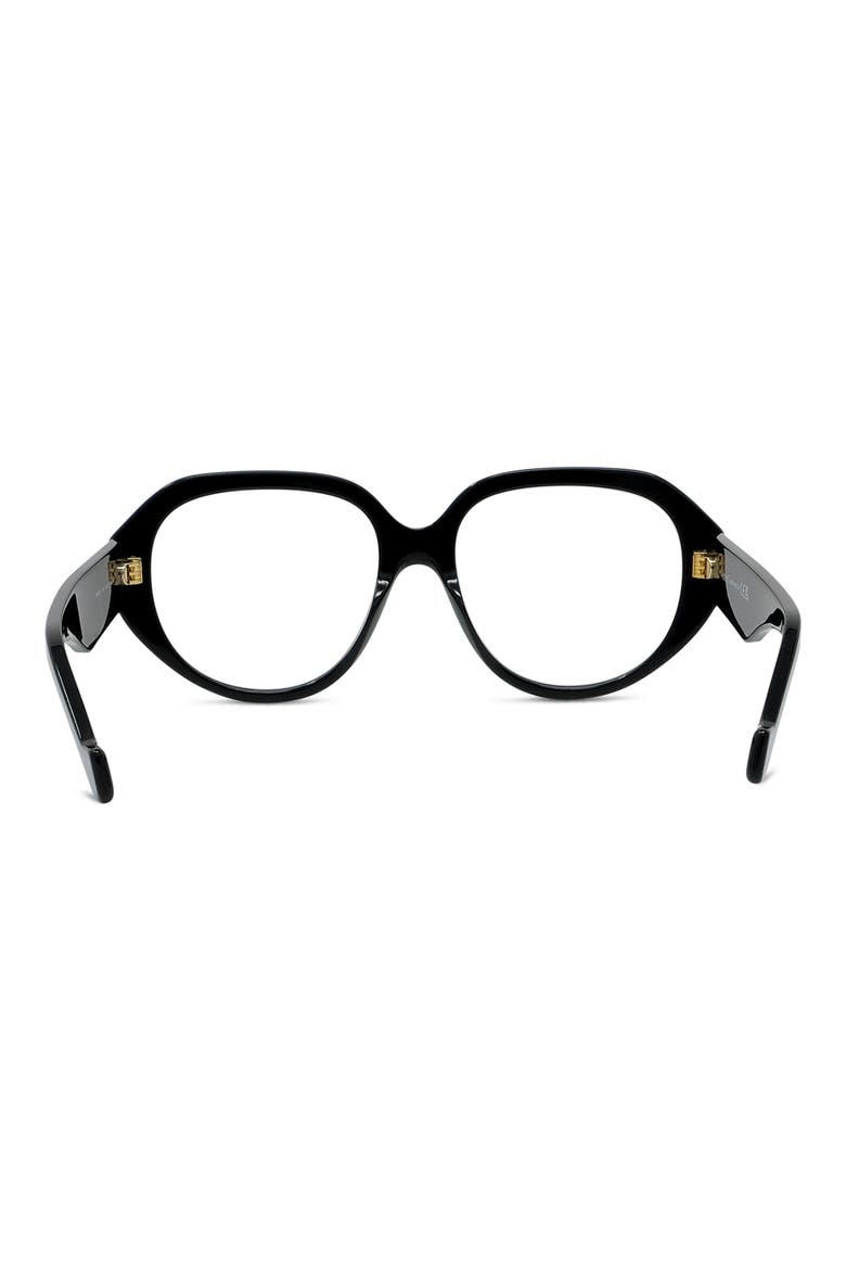 Anagram 54mm Geometric Optical Glasses, Alternate, color, SHINY BLACK