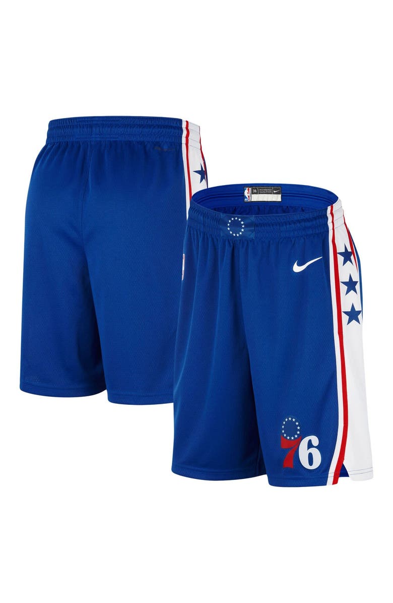 Nike Men's Nike Royal Philadelphia 76ers Swingman Icon Edition Shorts, Main, color, Royal