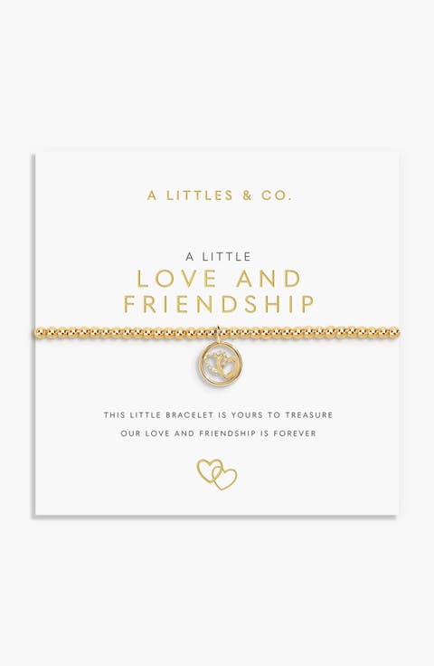 A Little 'Love And Friendship' Bracelet In Gold-Tone Plating