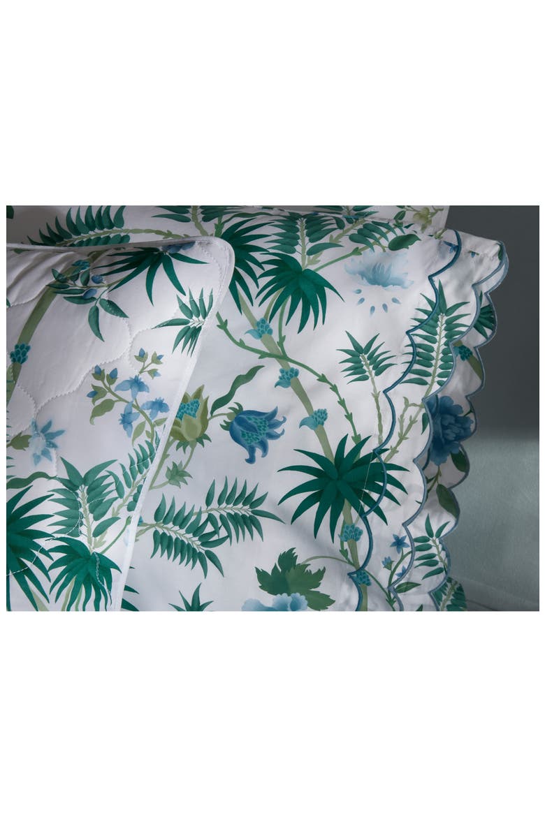 Palmyra 500 Thread Count Fitted Sheet, Alternate, color, EMERALD