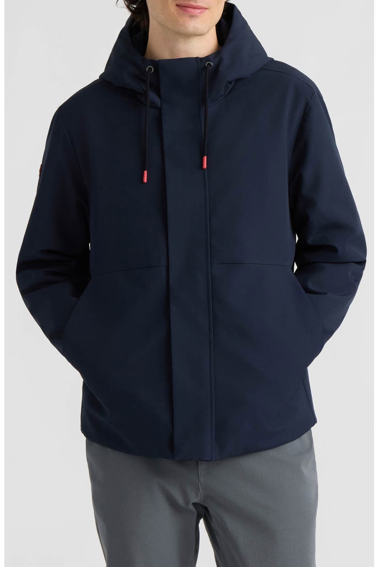 Clifton Water Resistant Hooded Jacket, Main, color, SALUTE NAVY