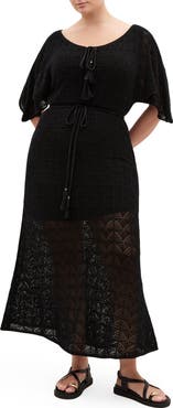 City Chic Cassie Open Stitch Dress