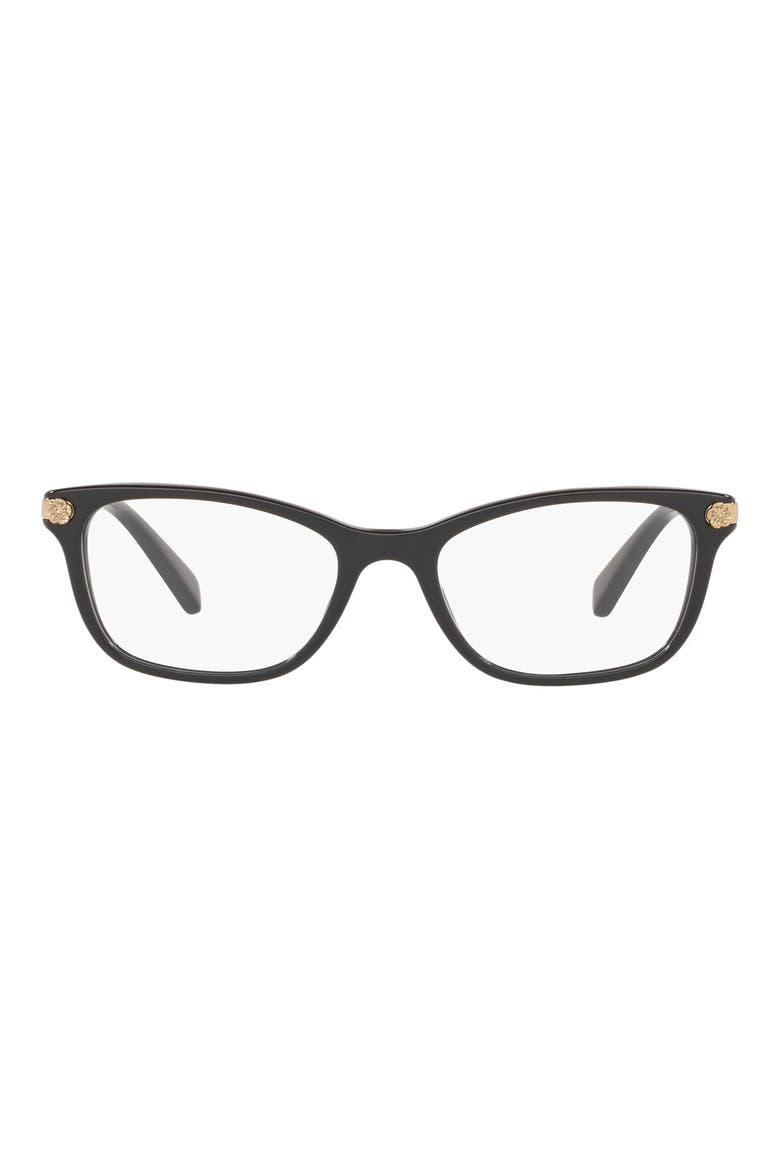 51mm Rectangle optical glasses, Main, color, BLACK
