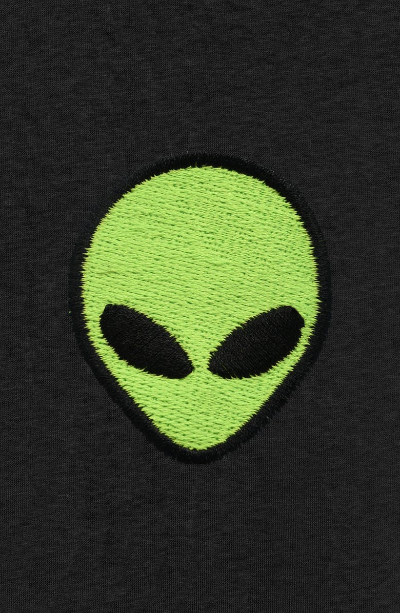 Dalix Mens Alien Heavyweight Tee, Alternate, color, Black