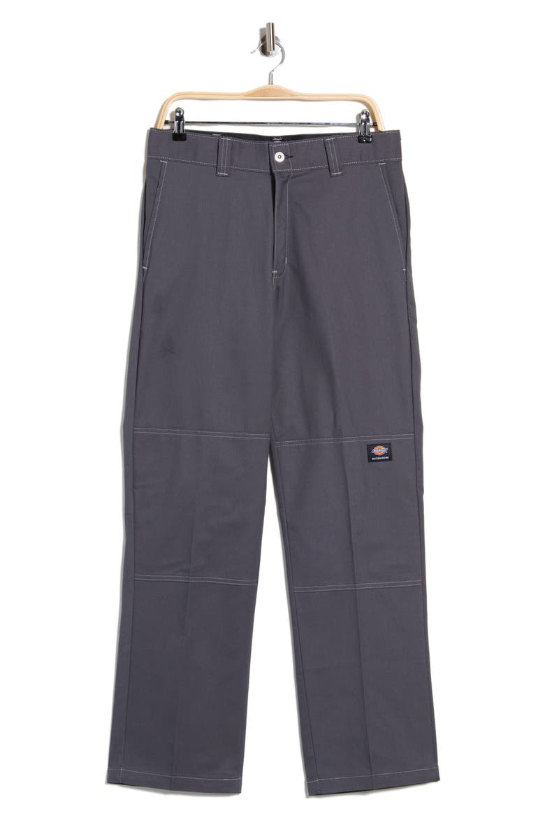 Skate Double Knee Twill Pant, Main, color, GREY COLOR BLOCK