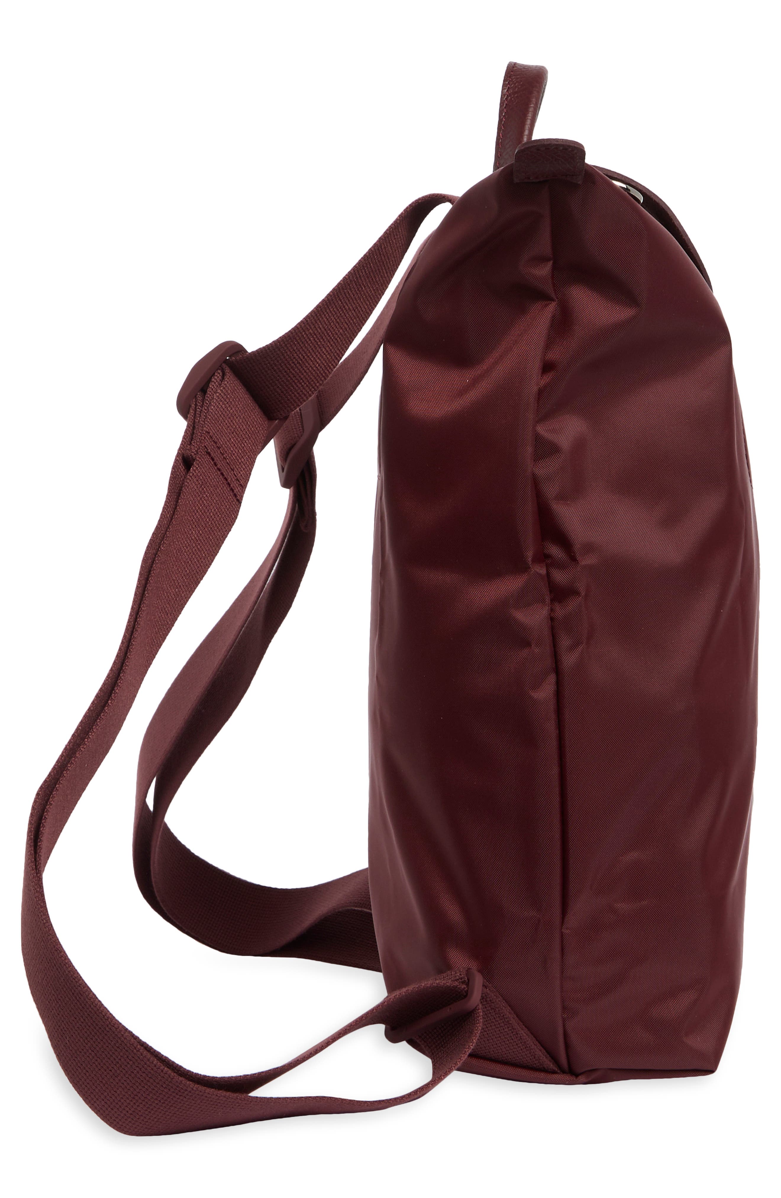 Medium Le Pliage One Backpack, Alternate, color, BURGUNDY