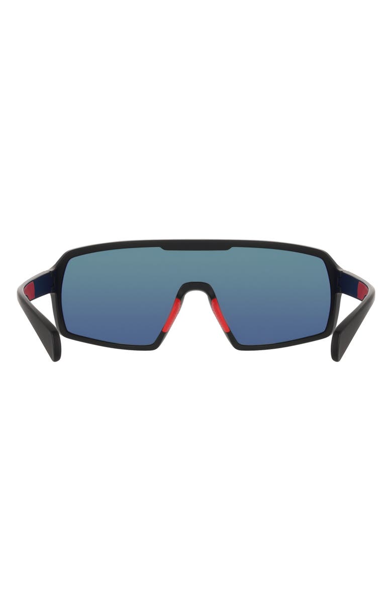 DRAGON 62mm Shield Sunglasses, Alternate, color, Matte Black/ Red Mirror