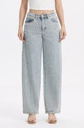 Bayeas Embellished High Waist Barrel Jeans