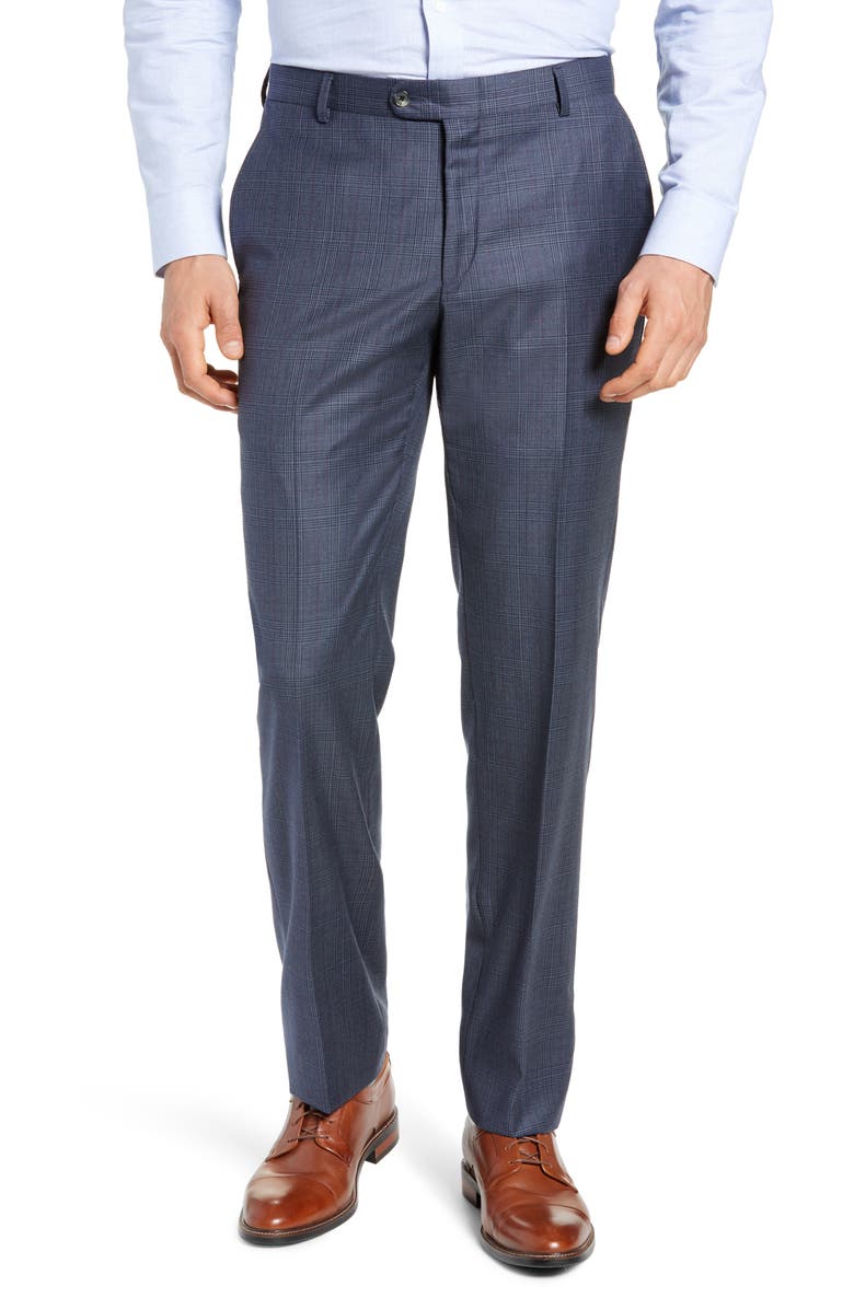 Hickey Freeman Classic Fit Plaid Wool Suit, Alternate, color,