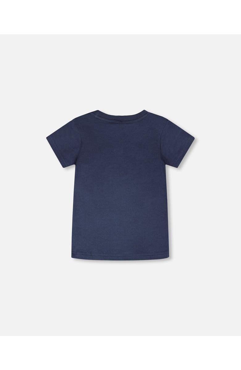 Deux par Deux Organic Cotton Seagull Graphic Short Sleeve T-Shirt, Alternate, color, Blue