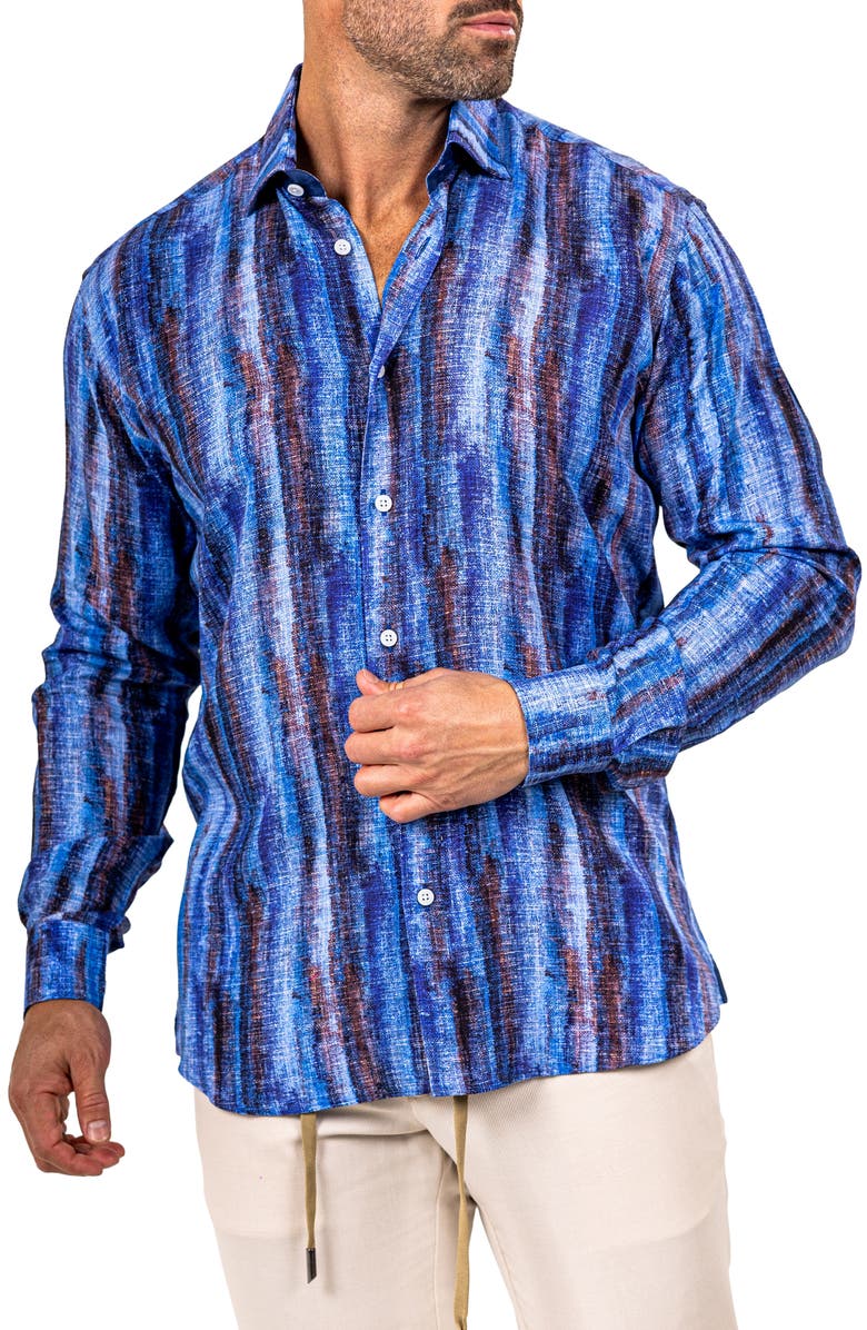 Maceoo Fibonacci Marthyr 0228 Contemporary Fit Button-Up Shirt, Alternate, color, 