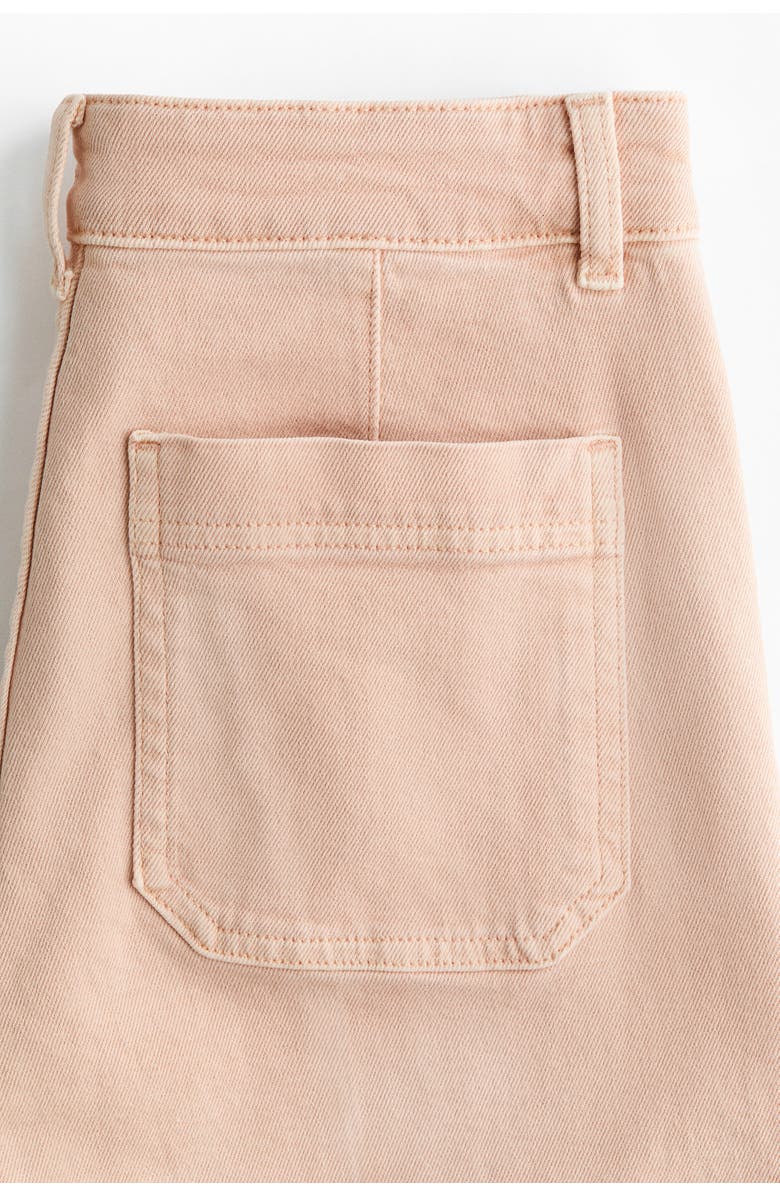 H&M Wide High Jeans, Alternate, color, Powder Pink