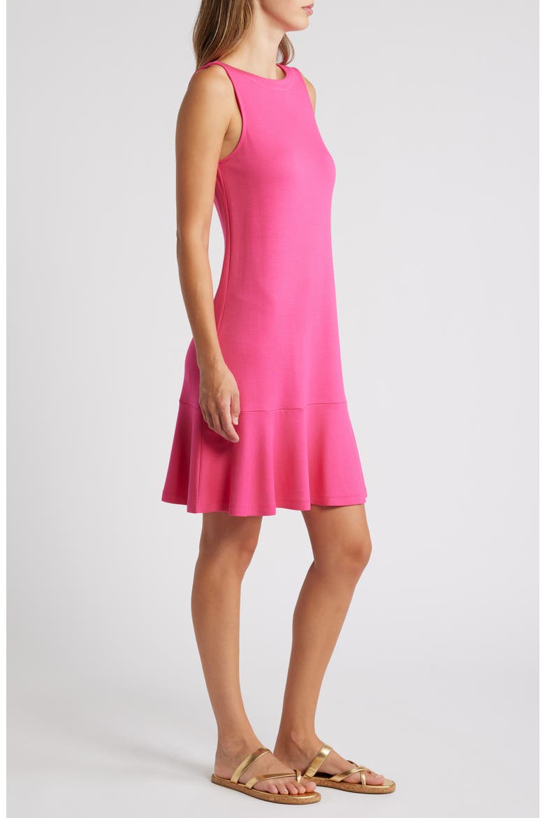 Darcy Sleeveless Dress, Alternate, color, GLOWING AZALEA