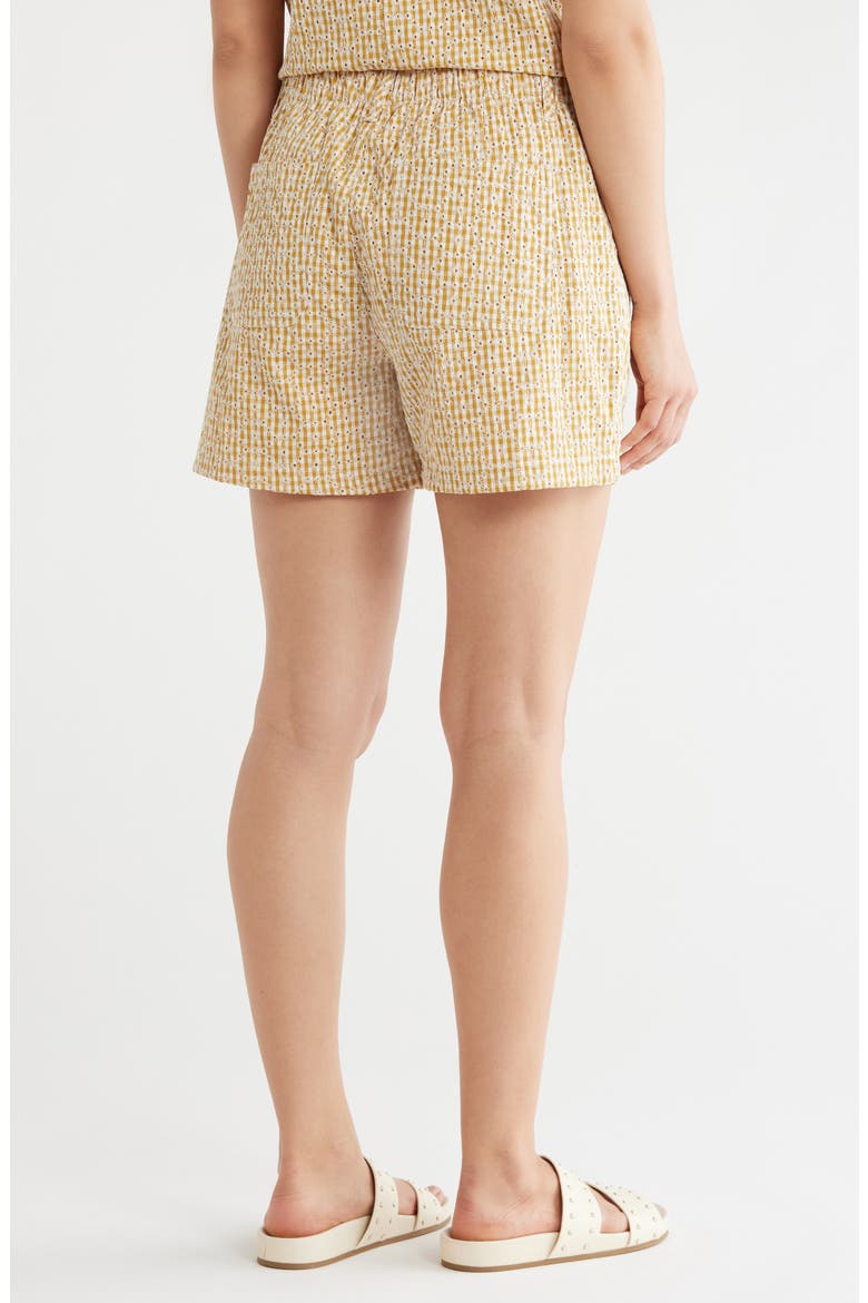 Socialize Gingham Embroidered Eyelet Cotton Shorts, Alternate, color, CHECK EYELET