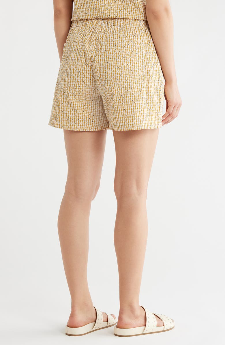 Sanctuary Socialize Gingham Embroidered Eyelet Cotton Shorts, Alternate, color, Check Eyelet