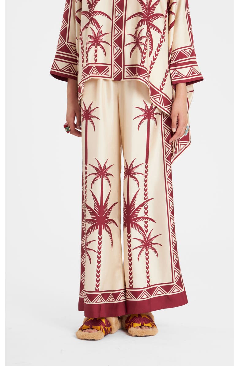 La DoubleJ Palazzo Pants Placée Date Palms Ivory, Main, color, Date Palms Placée Ivory