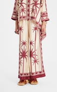 La DoubleJ Palazzo Pants Placée Date Palms Ivory