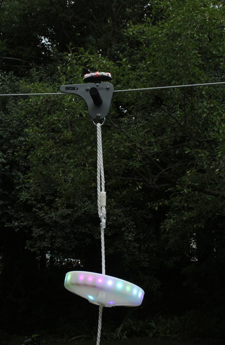 Brand 44 Slackers Night Riderz 100-Foot Zipline Kit with Seat, Alternate, color, 