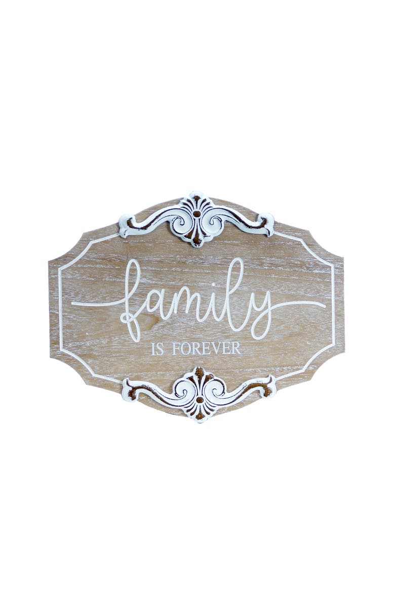 Family Is Forever Sign, Main, color, Brown