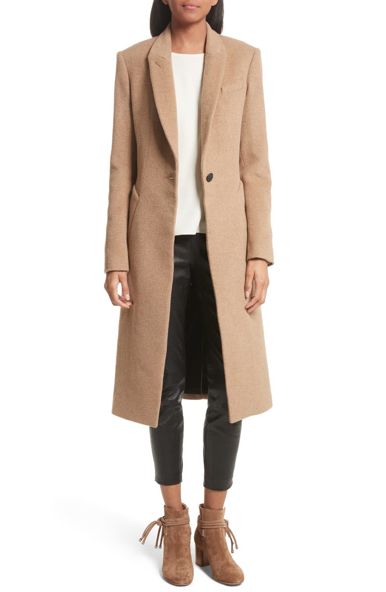 rag & bone Duke Camel Hair Coat, Alternate, color, 
