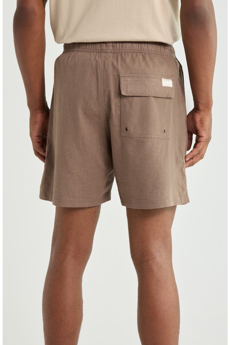 Sands Stripe Regular Fit Shorts, Alternate, color, MUSHROOM