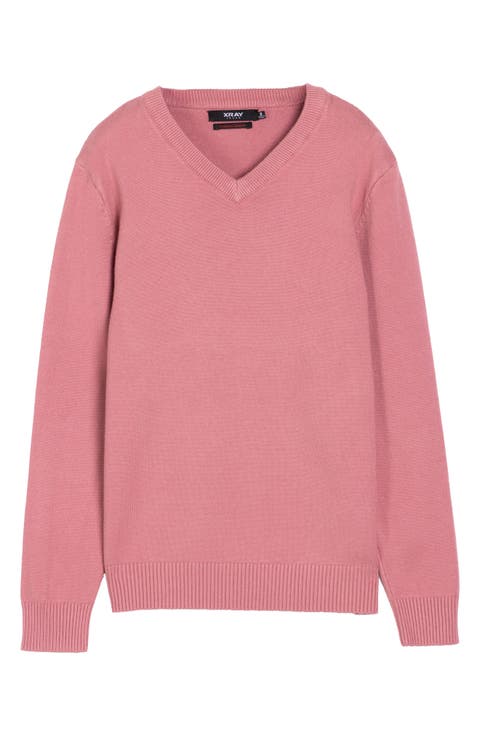 Kids' Basic V-Neck Sweater (Big Kid)