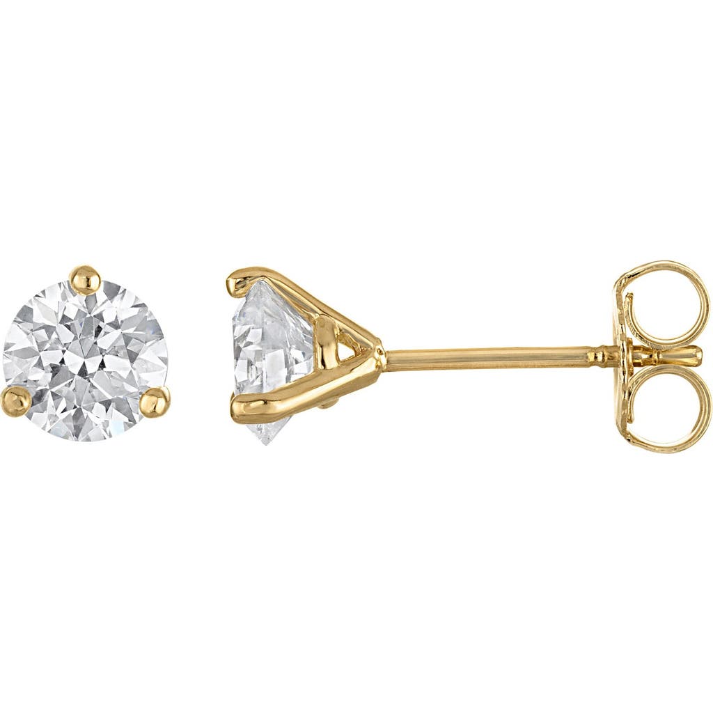 Fzn 14k Gold Lab Grown Diamond Stud Earrings