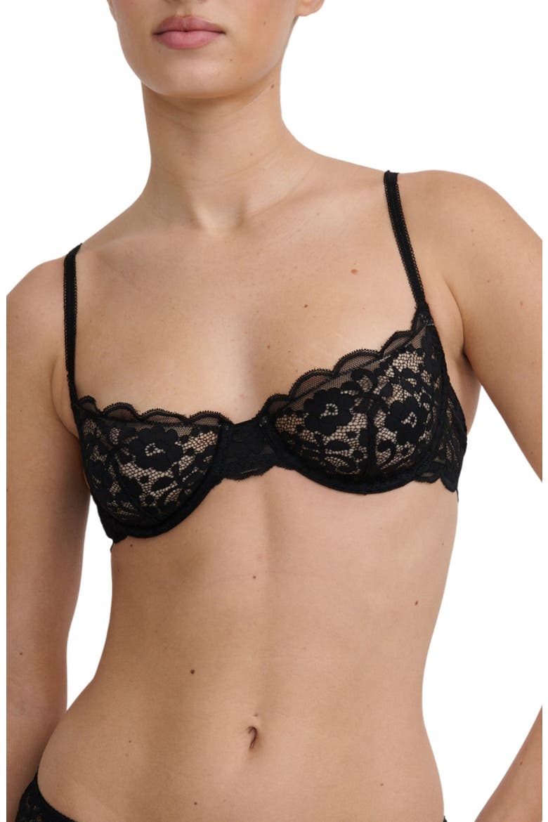 Annie Lace Underwire Bra, Main, color, BLACK